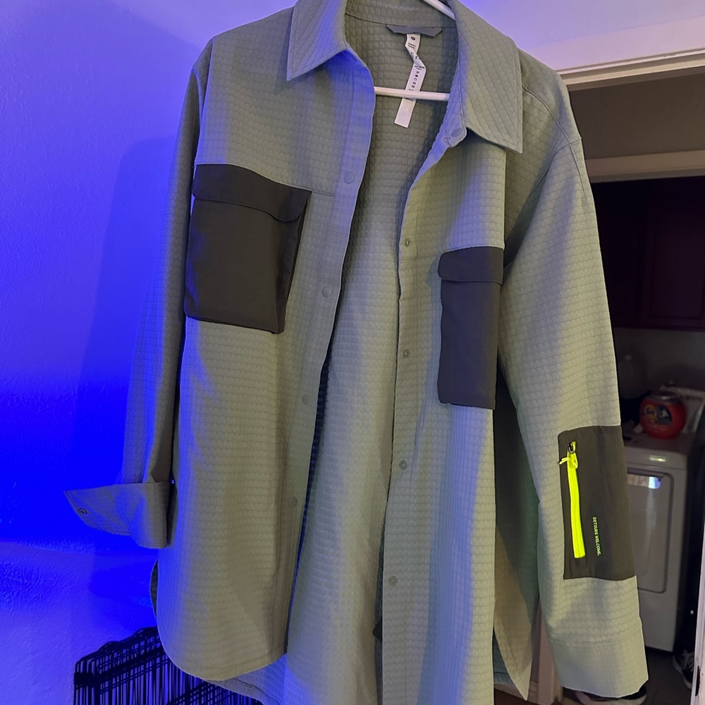 Lululemon Sz 12 Grid Fleece Overshirt